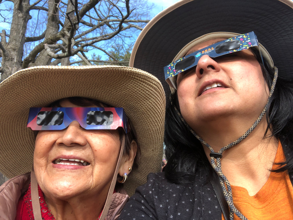 Eclipse as beacon. Revealing our inherent shared connections with our fellow planet dwellers.
