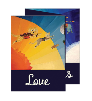Celestial Beasts Greeting Cards
